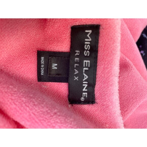 Miss Elaine Relax Pink Zip-Up Robe Size Medium Vintage - Picture 5 of 10
